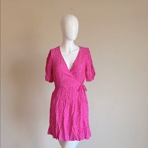 NWOT A NEW DAY Pink Wrap Dress.
